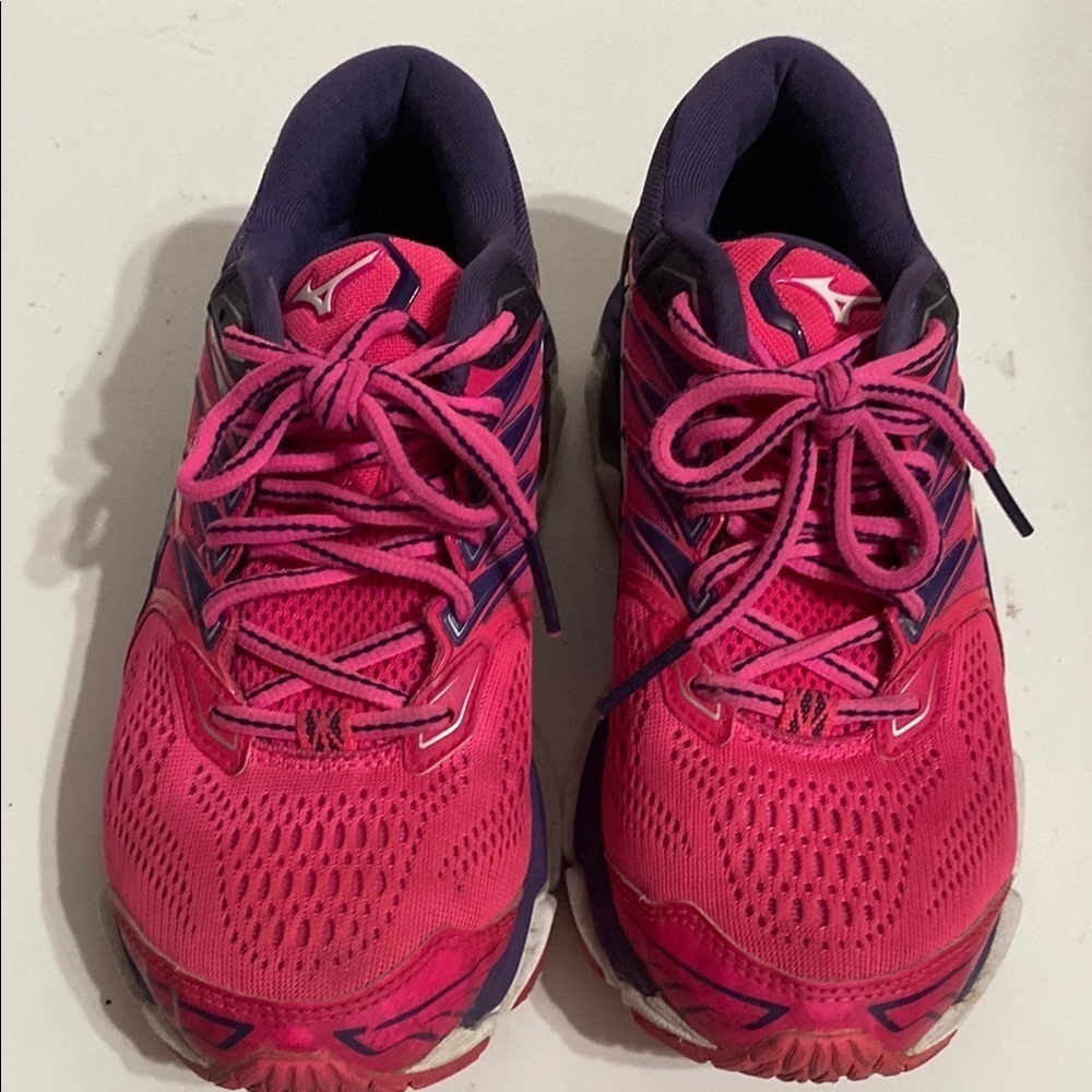 Mizuno Women's Pink and Purple Running Shoes Size 7.5 - Picture 11 of 11
